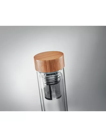 Double wall glass bottle 420ml BATUMI GLASS
