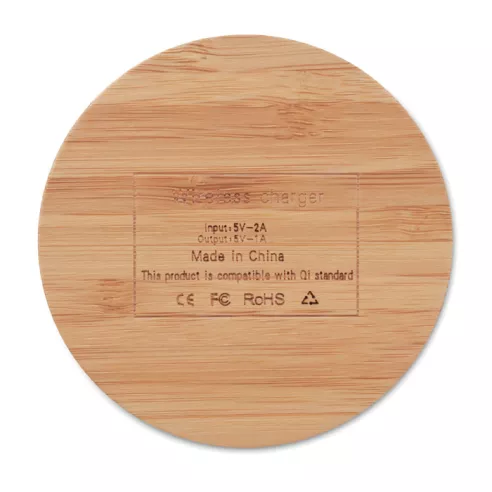 Wireless charger bamboo 5W RUNDO
