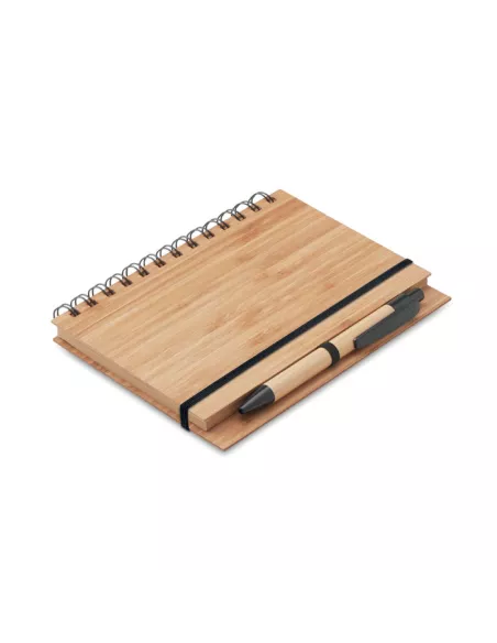 Bamboo notebook with pen lined BAMBLOC