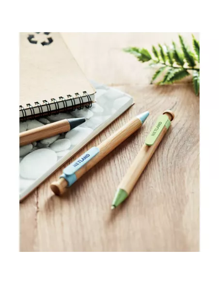 Bamboo/Wheat-Straw ABS ball pen TOYAMA