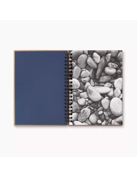 Mineral paper notebook 70 line PIEDRA
