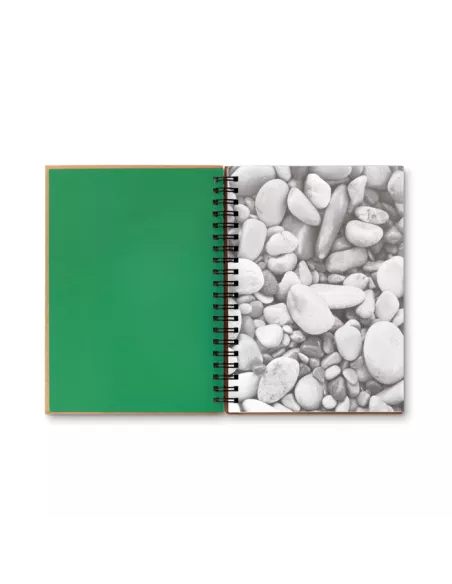 Mineral paper notebook 70 line PIEDRA