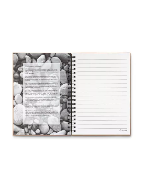 Mineral paper notebook 70 line PIEDRA