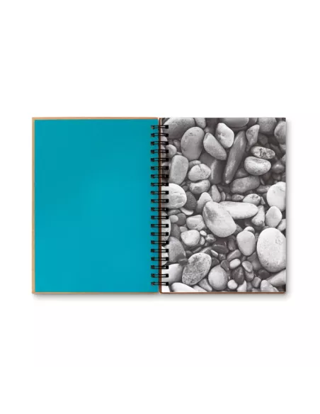 Mineral paper notebook 70 line PIEDRA
