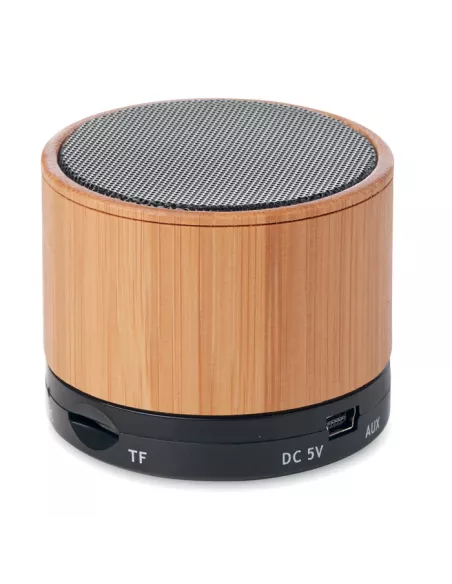 Round Bamboo wireless speaker ROUND BAMBOO