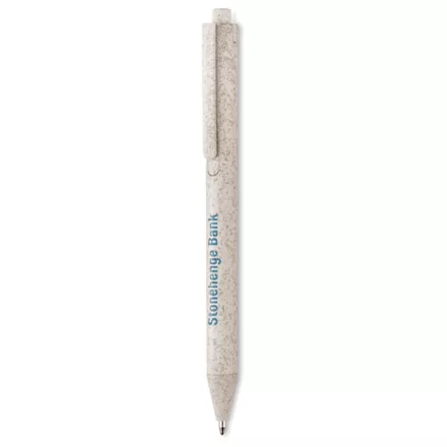 Wheat Straw/ABS push type pen PECAS