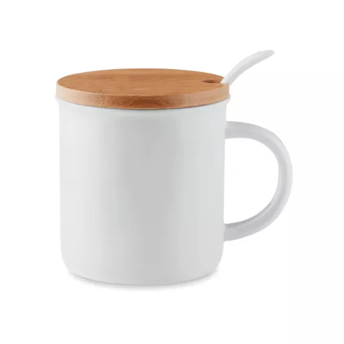 Taza de porcelana con tapa KENYA