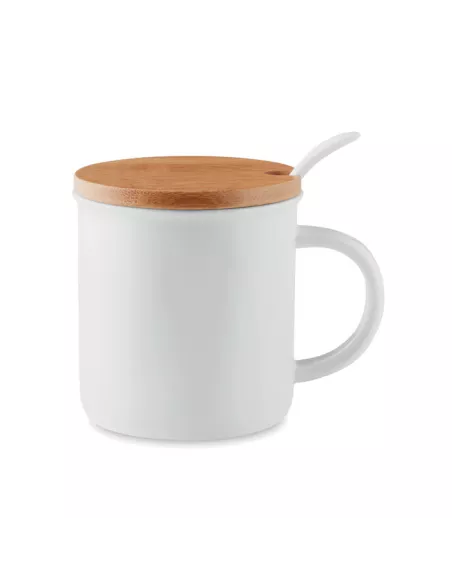 Taza de porcelana con tapa KENYA