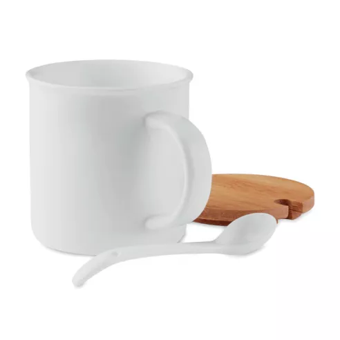 Taza de porcelana con tapa KENYA