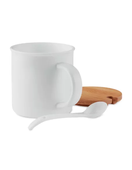 Taza de porcelana con tapa KENYA