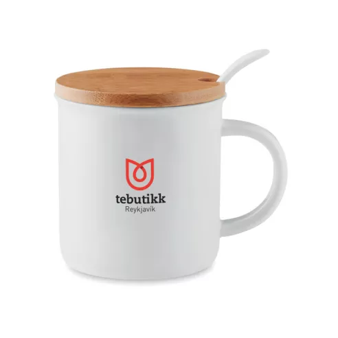 Taza de porcelana con tapa KENYA