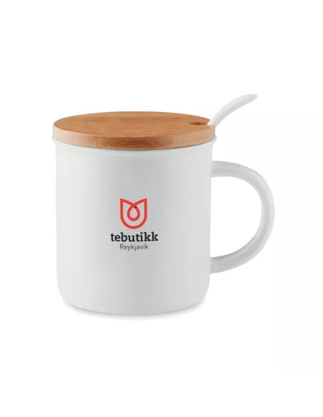 Taza de porcelana con tapa KENYA