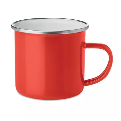 Taza de metal esmaltado 350 ml PLATEADO