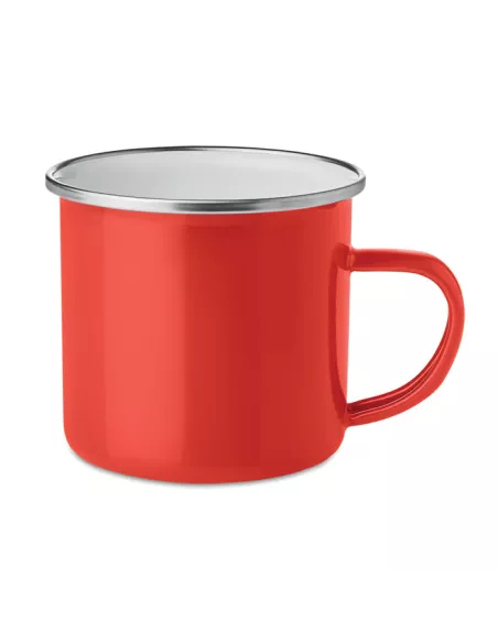 Taza de metal esmaltado 350 ml PLATEADO