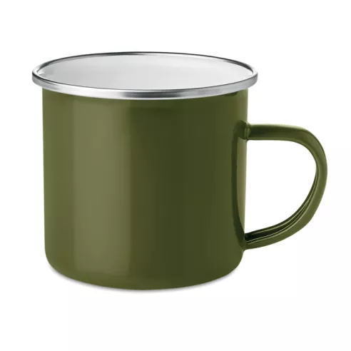 Metal mug with enamel layer PLATEADO