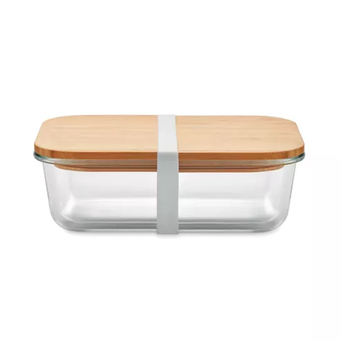 Fiambrera vidrio y tapa bambú TUNDRA LUNCHBOX