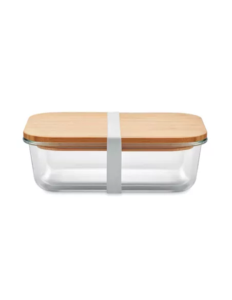 Fiambrera vidrio y tapa bambú TUNDRA LUNCHBOX