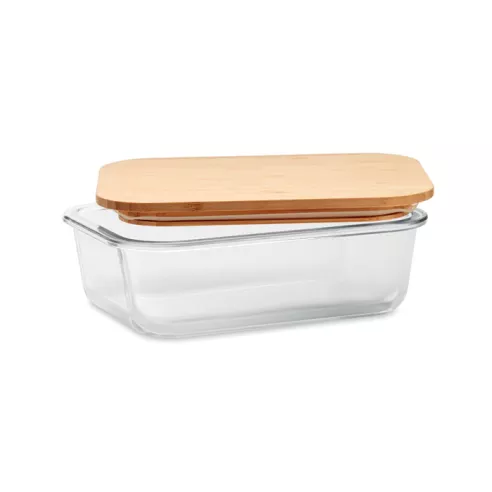 Fiambrera vidrio y tapa bambú TUNDRA LUNCHBOX