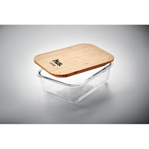 Fiambrera vidrio y tapa bambú TUNDRA LUNCHBOX
