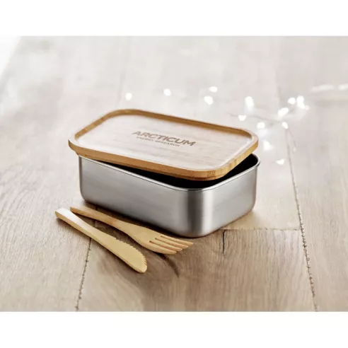 Fiambrera de acero inox.600 ml SAVANNA