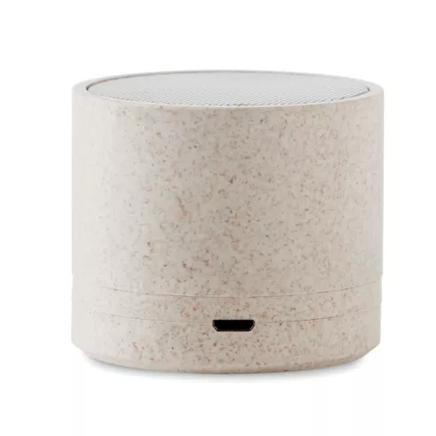 Altavoz inalámbrico paja trigo ROUND BASS+