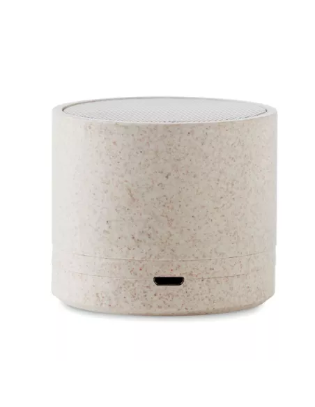 Altavoz inalámbrico paja trigo ROUND BASS+