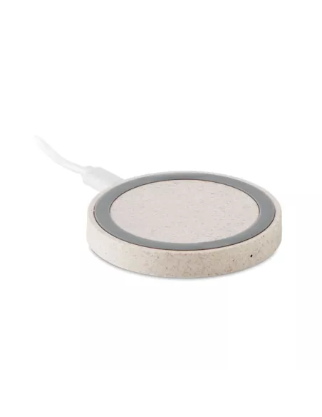 Cargador inalámbrico paja trigo PLATO+