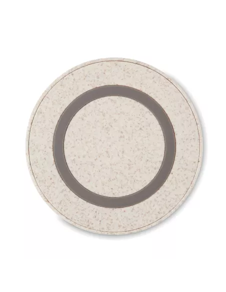 Cargador inalámbrico paja trigo PLATO+