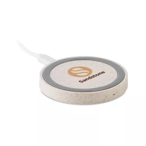 Cargador inalámbrico paja trigo PLATO+