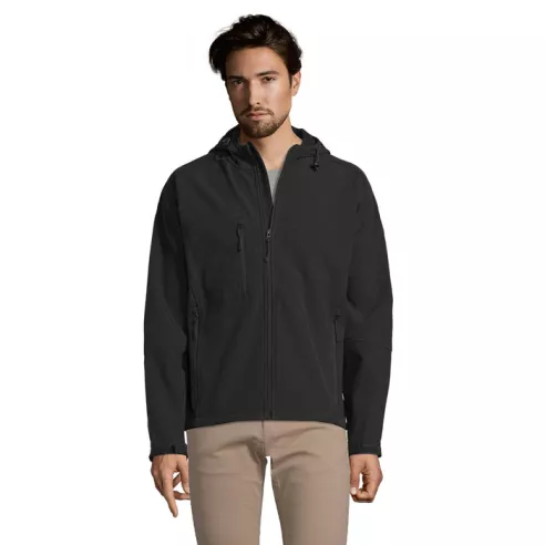 REPLAY MEN HOODED SOFTSHELL REPLAY MEN