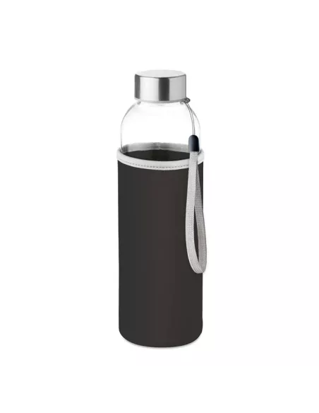 Botella Utah Glass personalizada 500 ml en cristal y neopreno