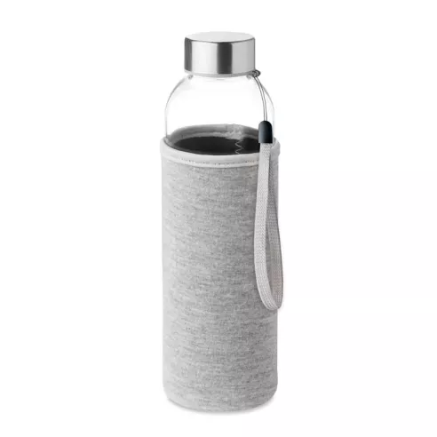 Botella Utah Glass personalizada 500 ml en cristal y neopreno