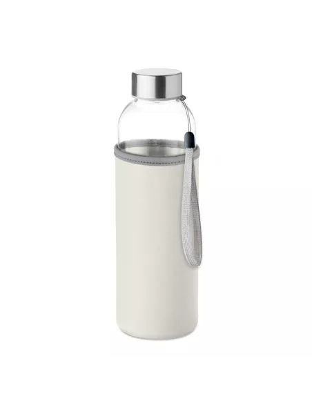 Botella Utah Glass personalizada 500 ml en cristal y neopreno