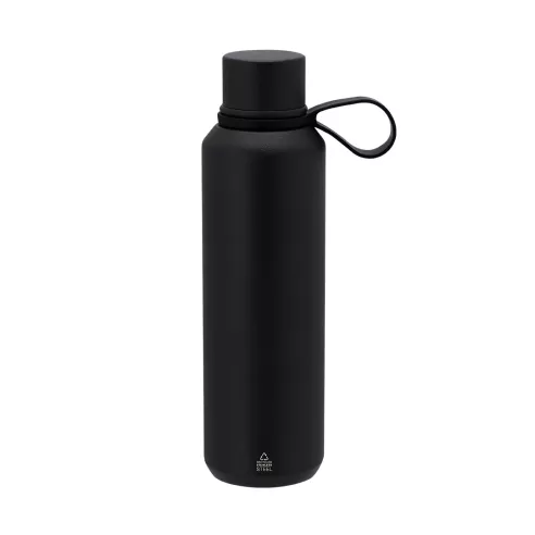Custom thermal bottle Yomar in recycled stainless steel