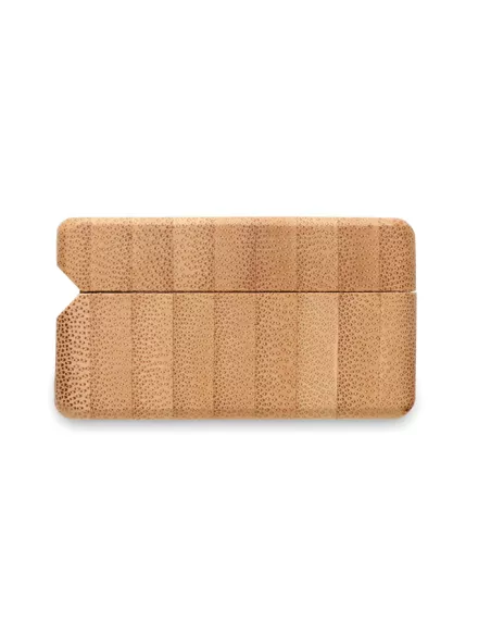 TWS earbuds in bamboo case OREBAM