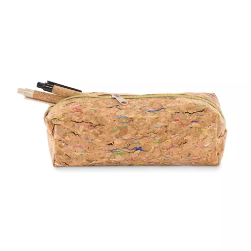 Coloured cork pencil case CORCHASO