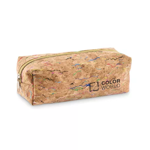 Coloured cork pencil case CORCHASO