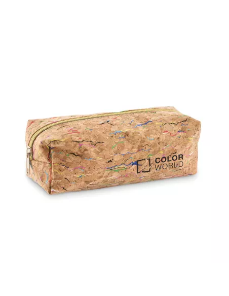 Coloured cork pencil case CORCHASO