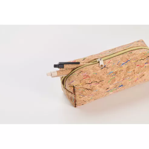 Coloured cork pencil case CORCHASO