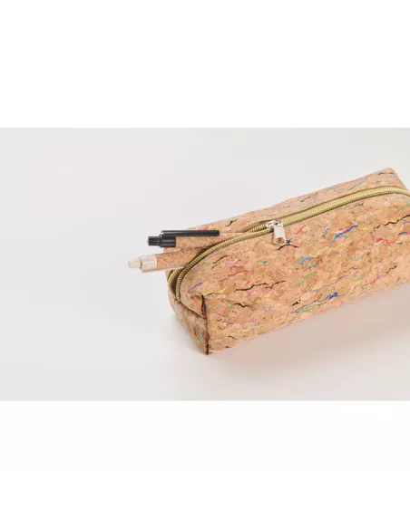 Coloured cork pencil case CORCHASO