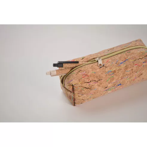 Coloured cork pencil case CORCHASO