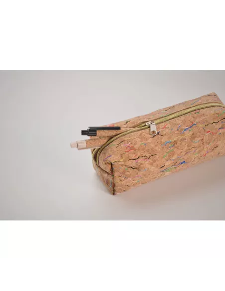 Coloured cork pencil case CORCHASO