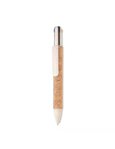 Cork 4-colour ink ball pen ARBOCHO