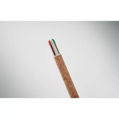 Cork 4-colour ink ball pen ARBOCHO