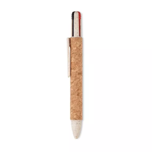 Cork 4-colour ink ball pen ARBOCHO