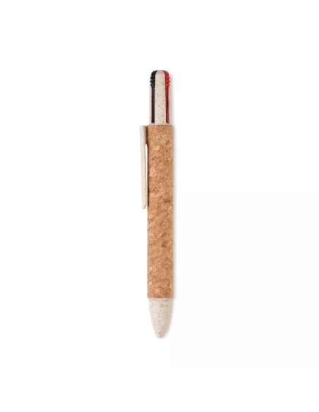 Cork 4-colour ink ball pen ARBOCHO