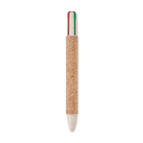 Cork 4-colour ink ball pen ARBOCHO