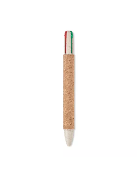 Cork 4-colour ink ball pen ARBOCHO
