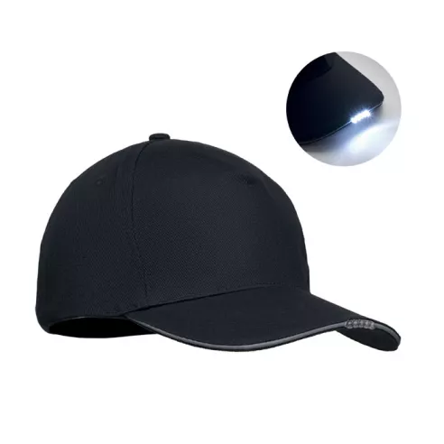 5 panel LED cotton cap 220gr/m² LUZCAP