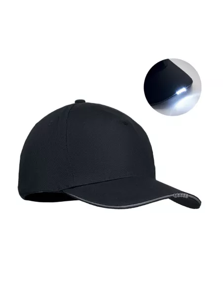 5 panel LED cotton cap 220gr/m² LUZCAP